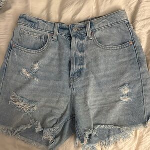 Wild Fable Light Blue Distressed Jean Shorts